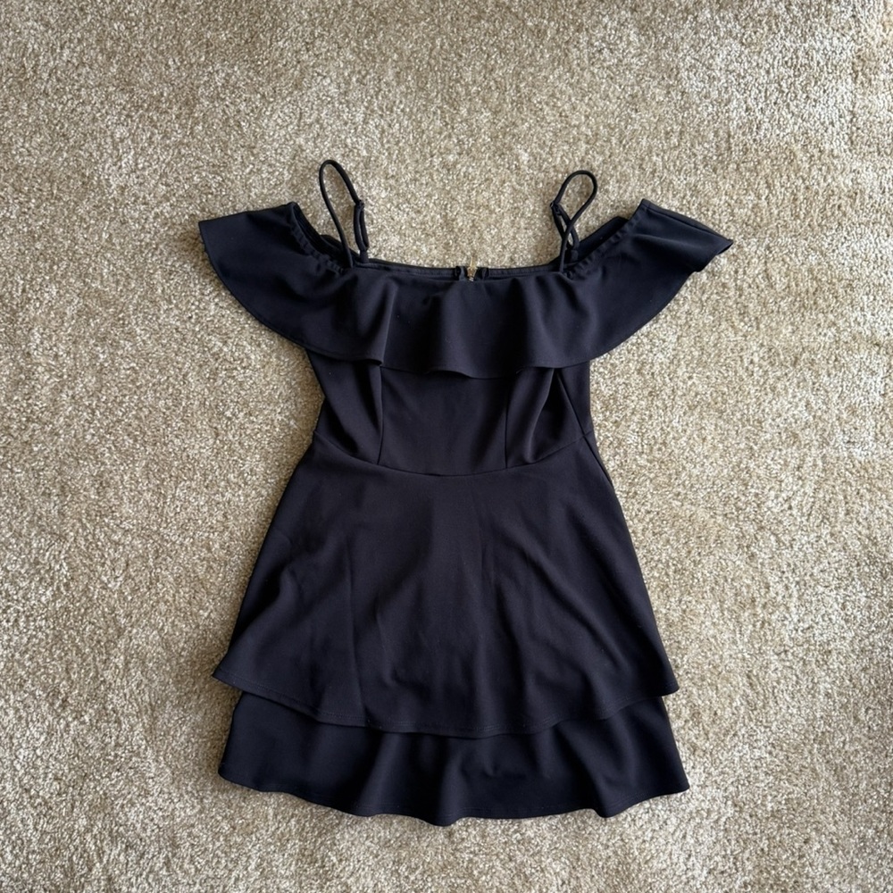 Ruffled Off-The-Shoulder Dress